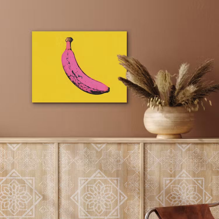 Banaan - Grafisch - Geel PET vilt klein -sfeer4