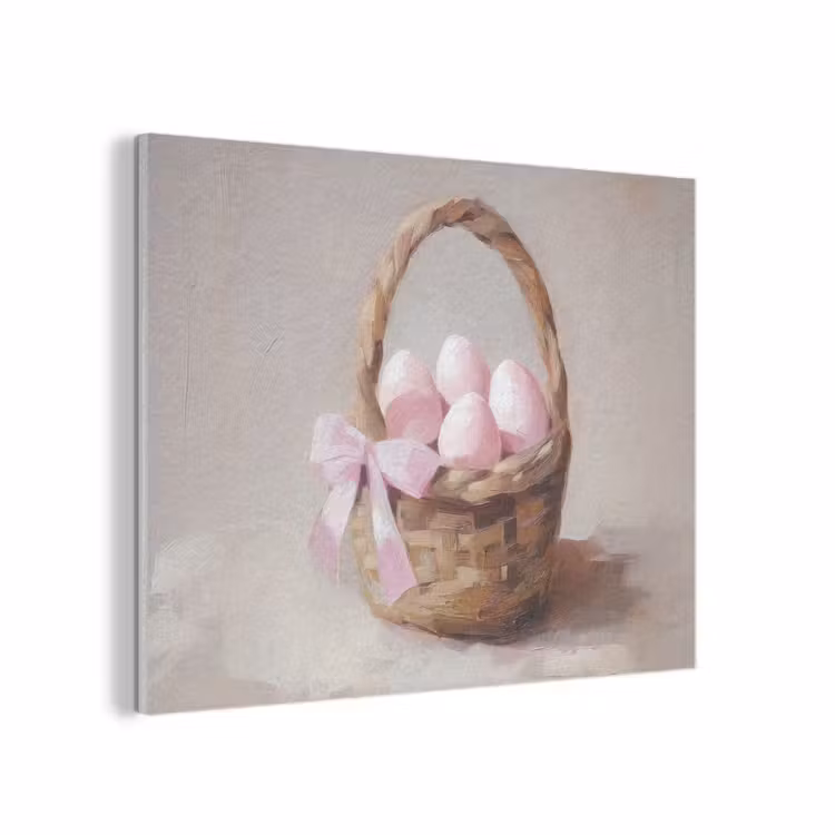 Mand - Eieren - Roze PET vilt klein -3d
