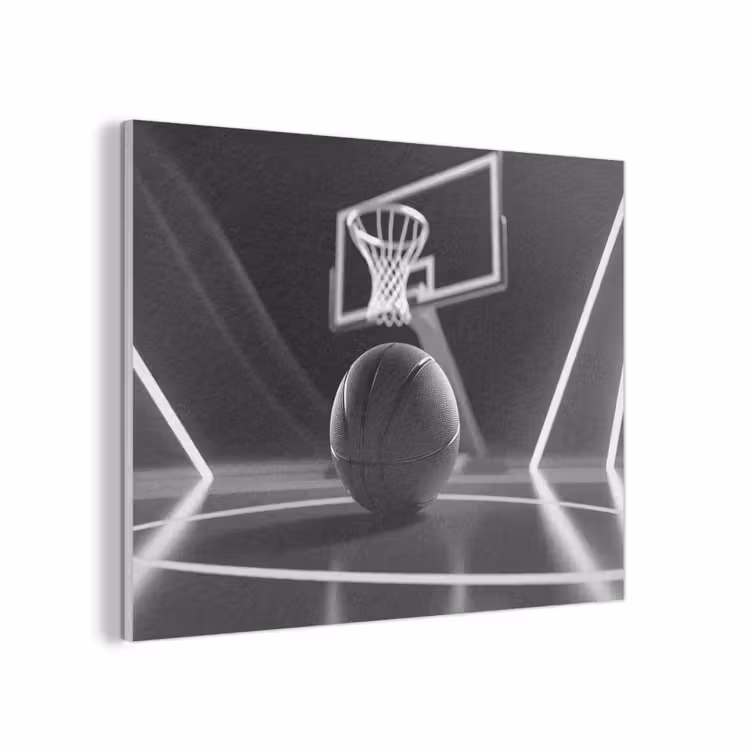 Basketbal - Basketbalveld - Lichtlijnen PET vilt klein -3d