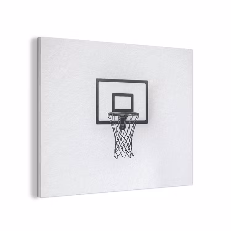 Basketbalbord - Minimalistisch - Zwart PET vilt klein -3d