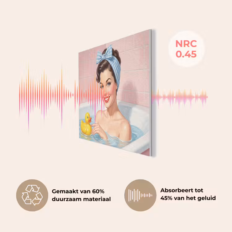 Badkamer - Eend - Blauw PET vilt klein -USP_NL