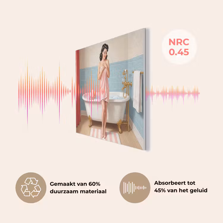 Badkamer - Vrouw - Roze PET vilt klein -USP_NL