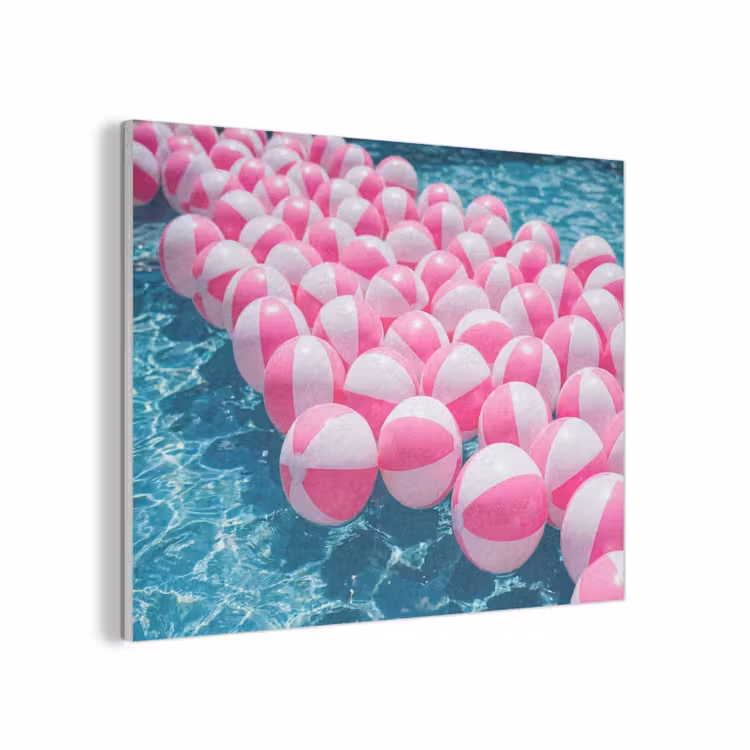 Strandballen - Roze - Water PET vilt klein -3d