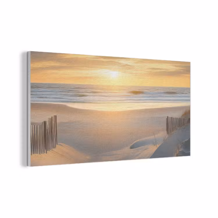 Strand - Duinen - Zonsondergang PET vilt middel -3d