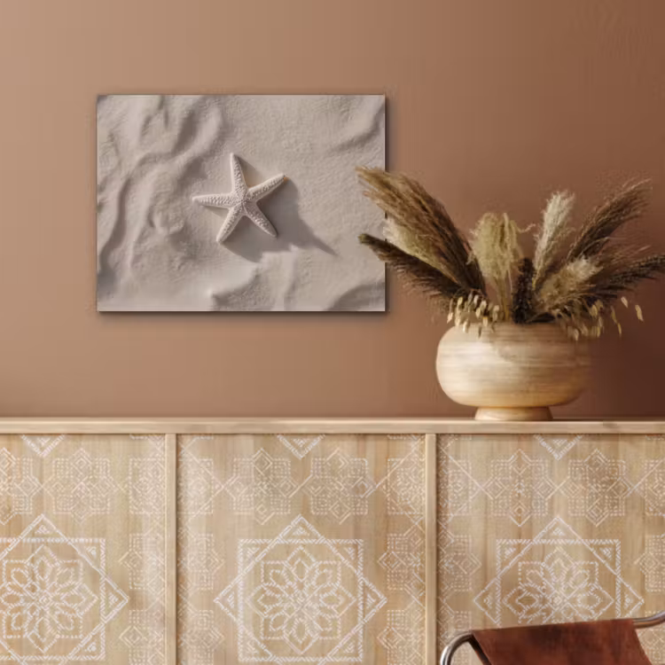Strand - Zeester - Zand - Beige PET vilt klein -sfeer4