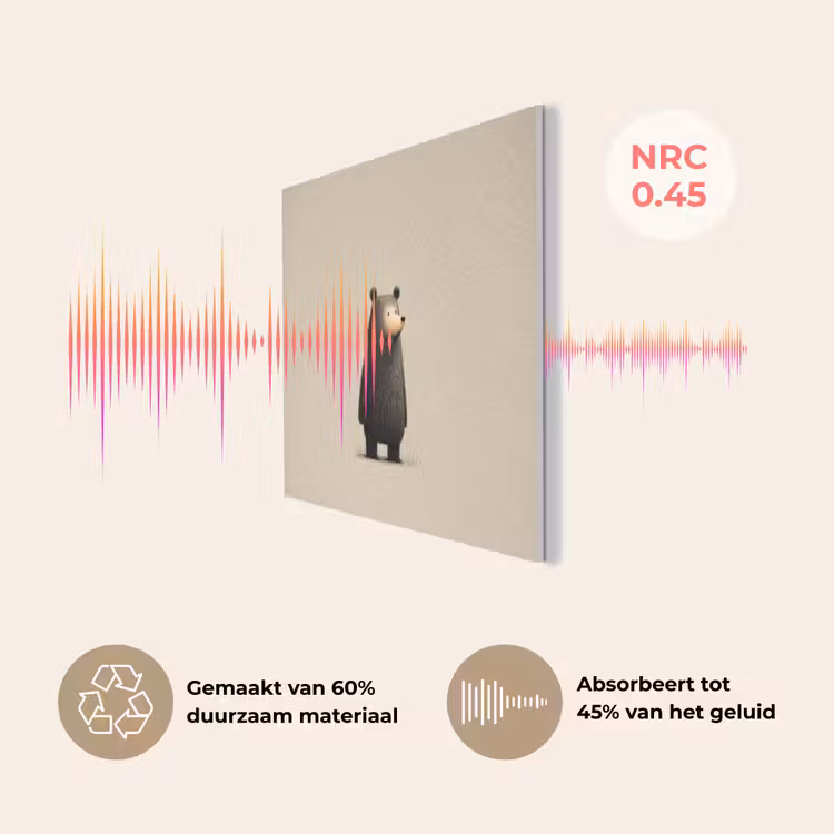 Beer - Donkerbruin - Minimalistisch PET vilt klein -USP_NL