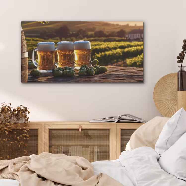 Bier - Hop - Landschap PET vilt middel -sfeer3