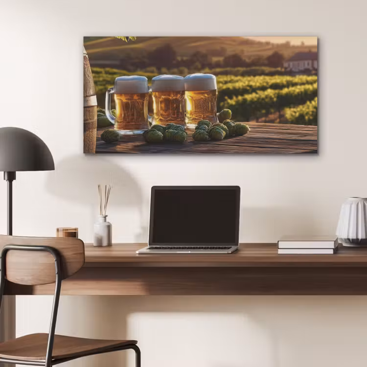 Bier - Hop - Landschap PET vilt middel -sfeer5