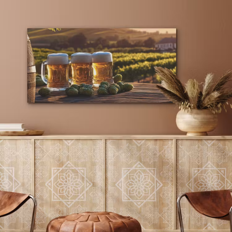 Bier - Hop - Landschap PET vilt middel -sfeer4