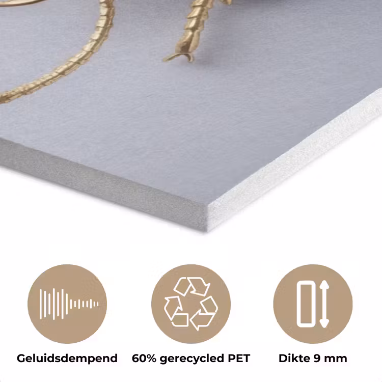 Kever - Delfts - Blauw - Goud PET vilt klein -closeup_NL