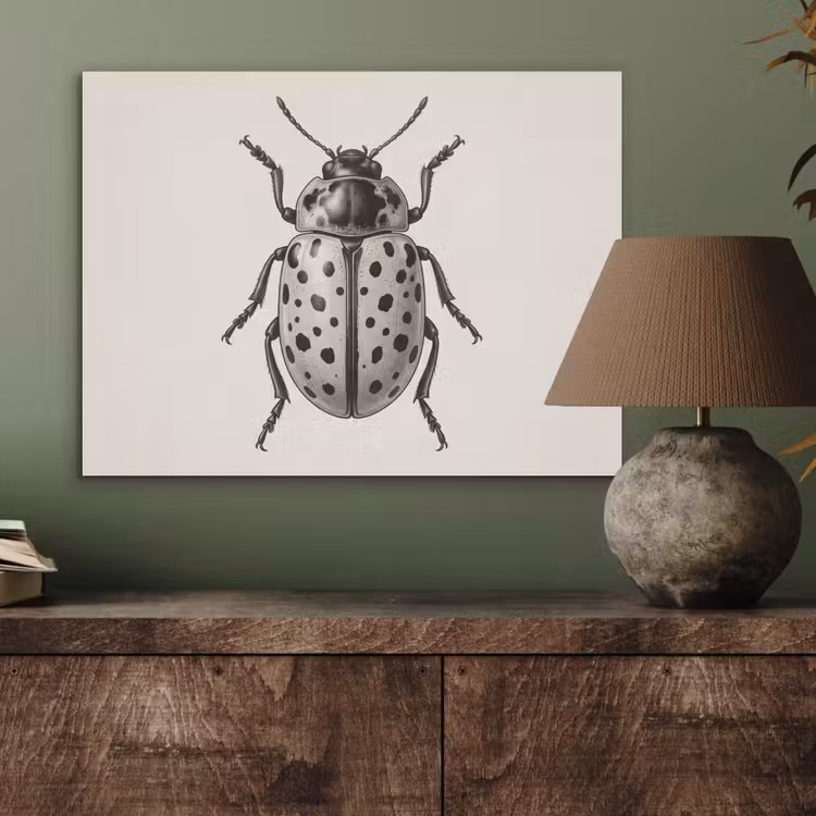 Kever - Insect - Vintage PET vilt klein -sfeer2