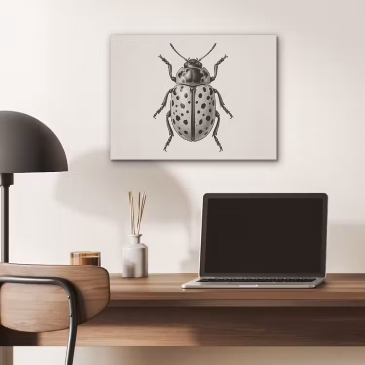 Kever - Insect - Vintage PET vilt klein -sfeer5