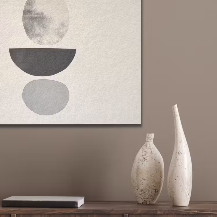 Beige - Japandi - Wabi sabi PET vilt klein -sfeer6_closeup