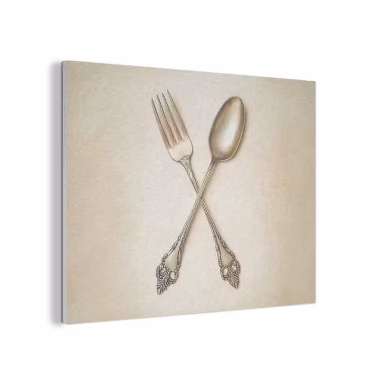 Beige - Vintage - Bestek PET vilt klein -3d