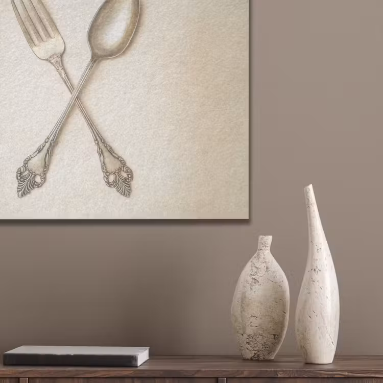 Beige - Vintage - Bestek PET vilt klein -sfeer6_closeup