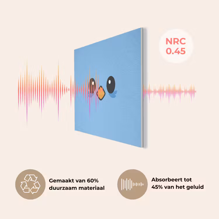 Vogel - Blauw - Eenvoudig PET vilt klein -USP_NL