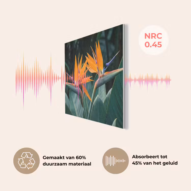 Paradijsvogel - Bloem - Exotisch PET vilt klein -USP_NL