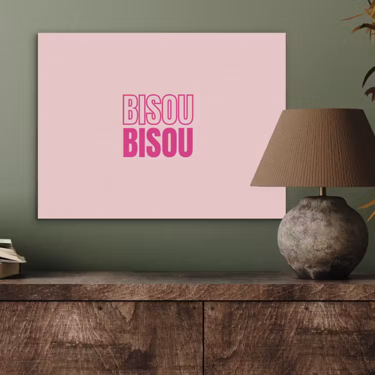 Bisou - Roze - Minimalistisch PET vilt klein -sfeer2