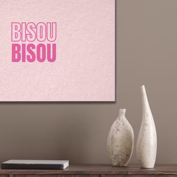 Bisou - Roze - Minimalistisch PET vilt klein -sfeer6_closeup