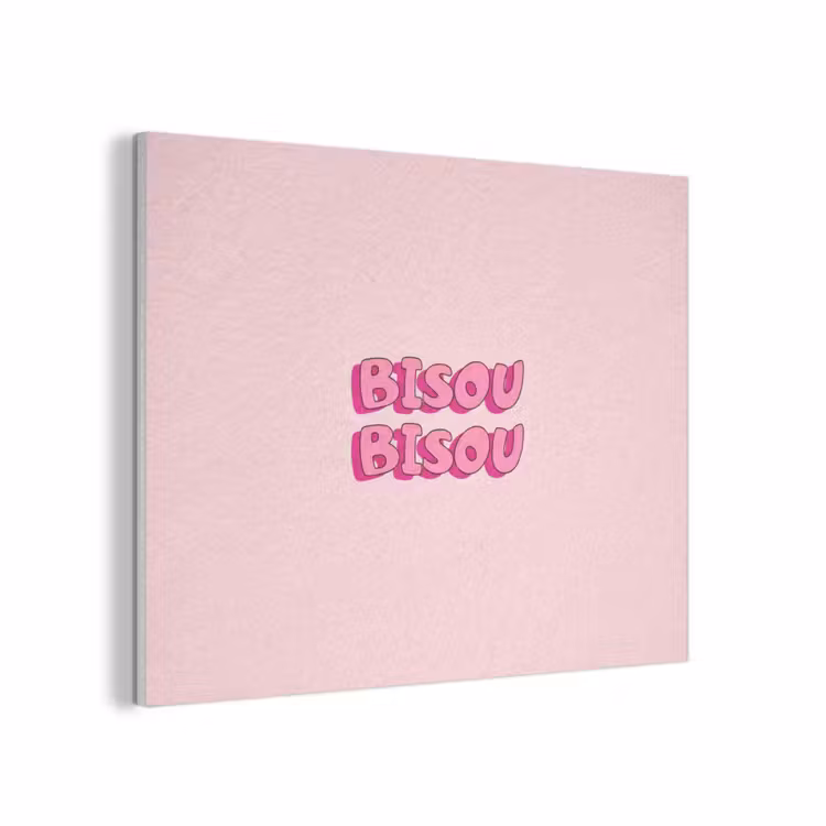Bisou - Roze - Schaduw PET vilt klein -3d