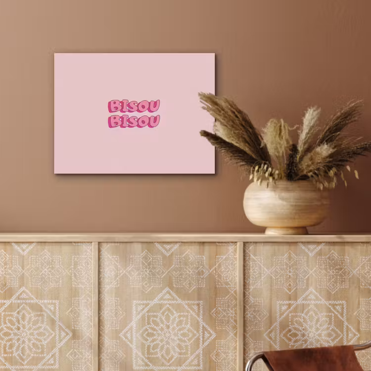 Bisou - Roze - Schaduw PET vilt klein -sfeer4