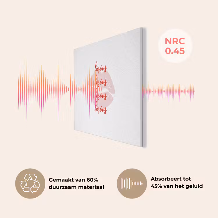 Bisous - Lip - Wit - Rood PET vilt klein -USP_NL