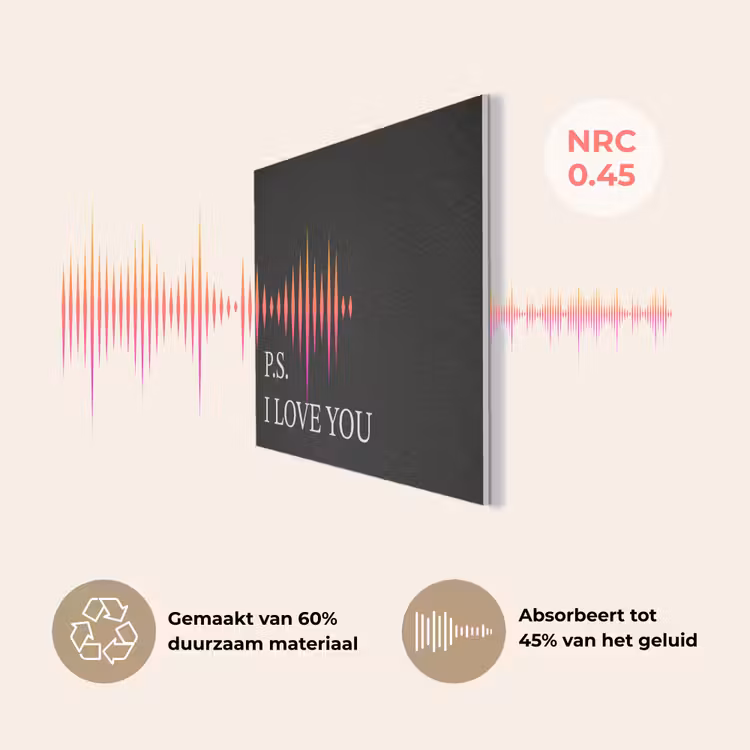 Zwart - Minimalistisch - Valentijn PET vilt klein -USP_NL