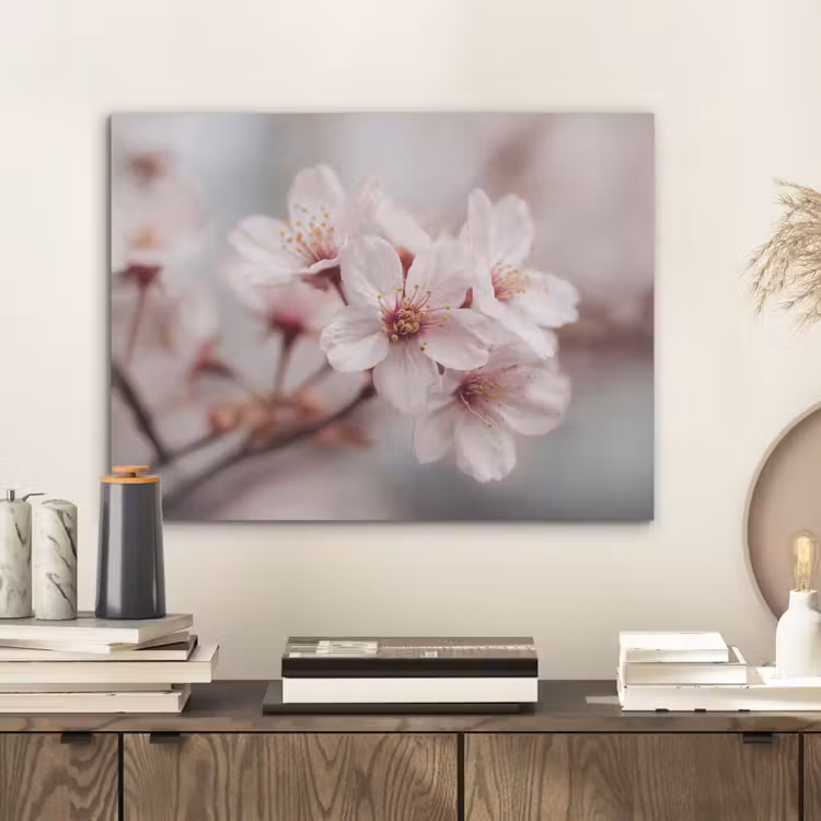 Bloesems - Meeldraden - Geel - Wazig PET vilt klein -sfeer1