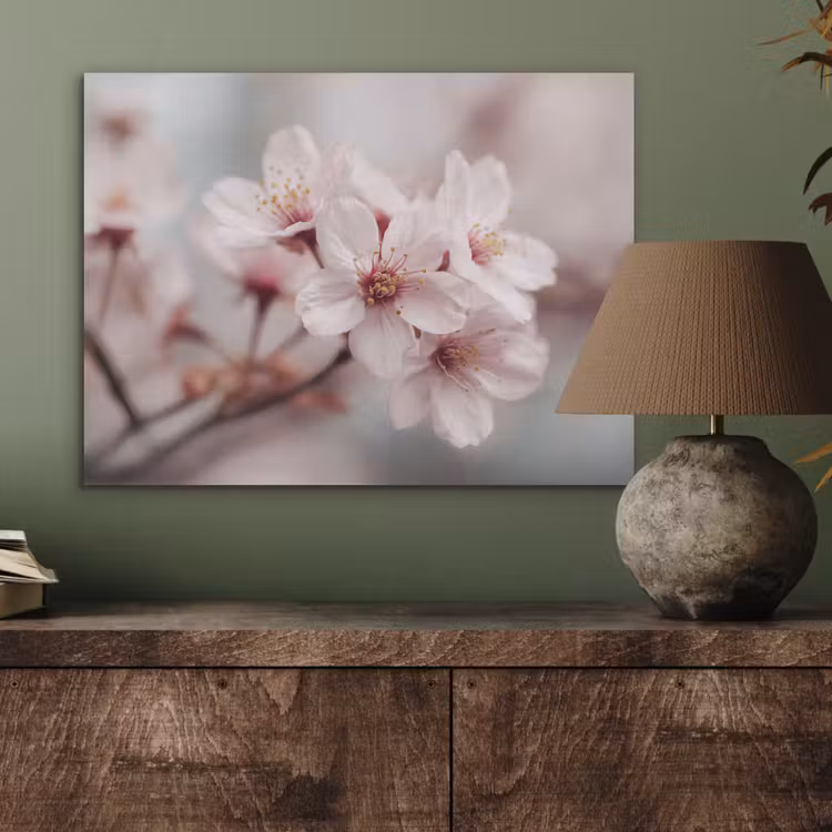 Bloesems - Meeldraden - Geel - Wazig PET vilt klein -sfeer2