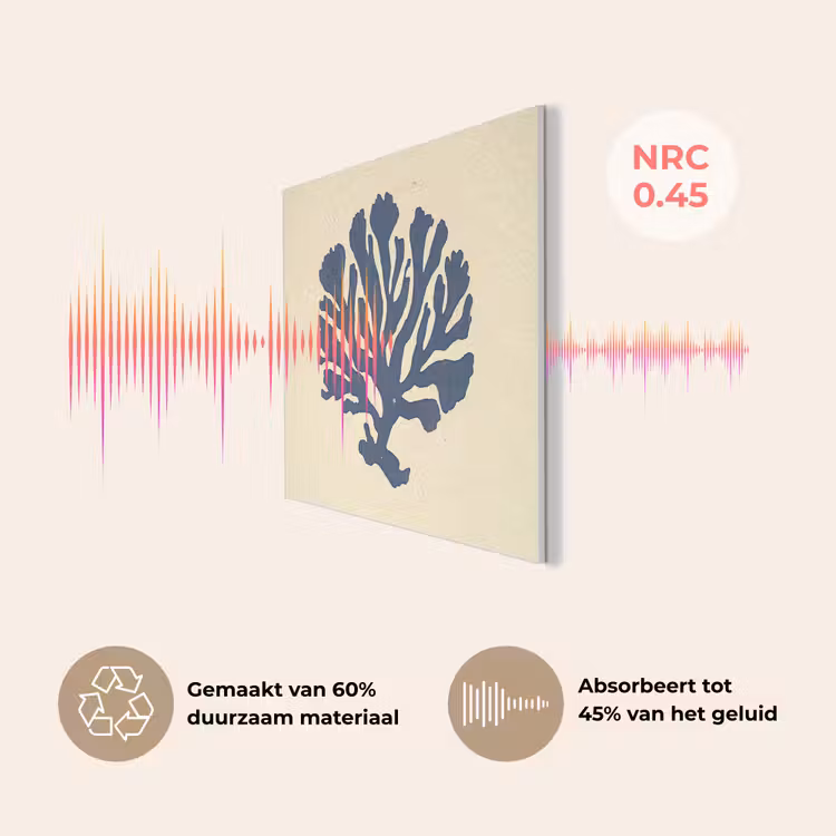 Blauw koraal - Vertakkingen - Beige PET vilt klein -USP_NL