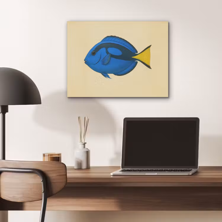 Blauw - Dory - Vis - Staartvin PET vilt klein -sfeer5