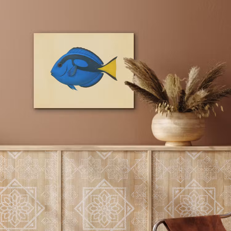 Blauw - Dory - Vis - Staartvin PET vilt klein -sfeer4
