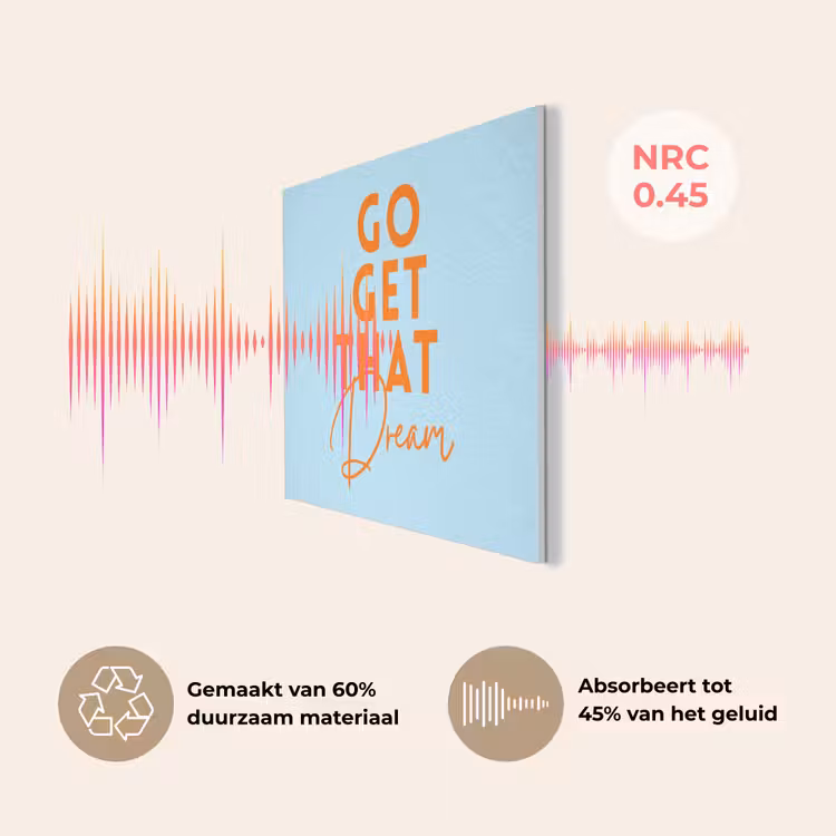 Blauw - Oranje - Tekst PET vilt klein -USP_NL