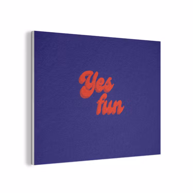 Blauw - Rood - Yes fun - 3D PET vilt klein -3d