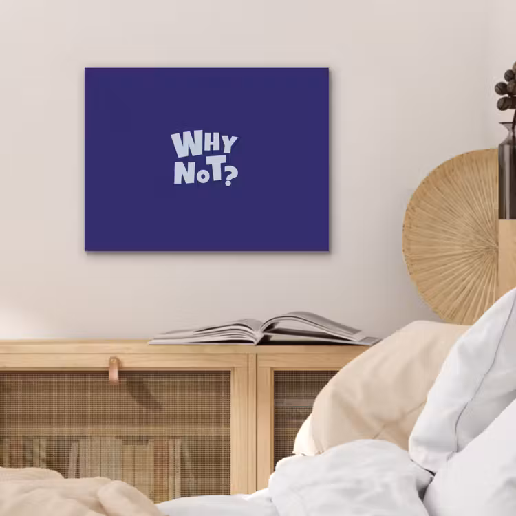 Blauw - Why not - Minimalistisch PET vilt klein -sfeer3