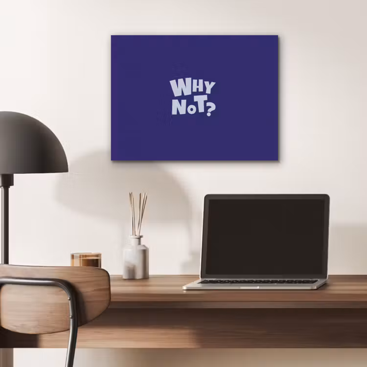 Blauw - Why not - Minimalistisch PET vilt klein -sfeer5