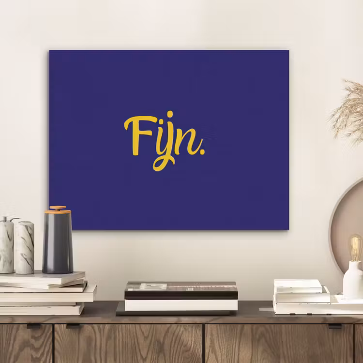Blauw - Geel - Fijn PET vilt klein -sfeer1