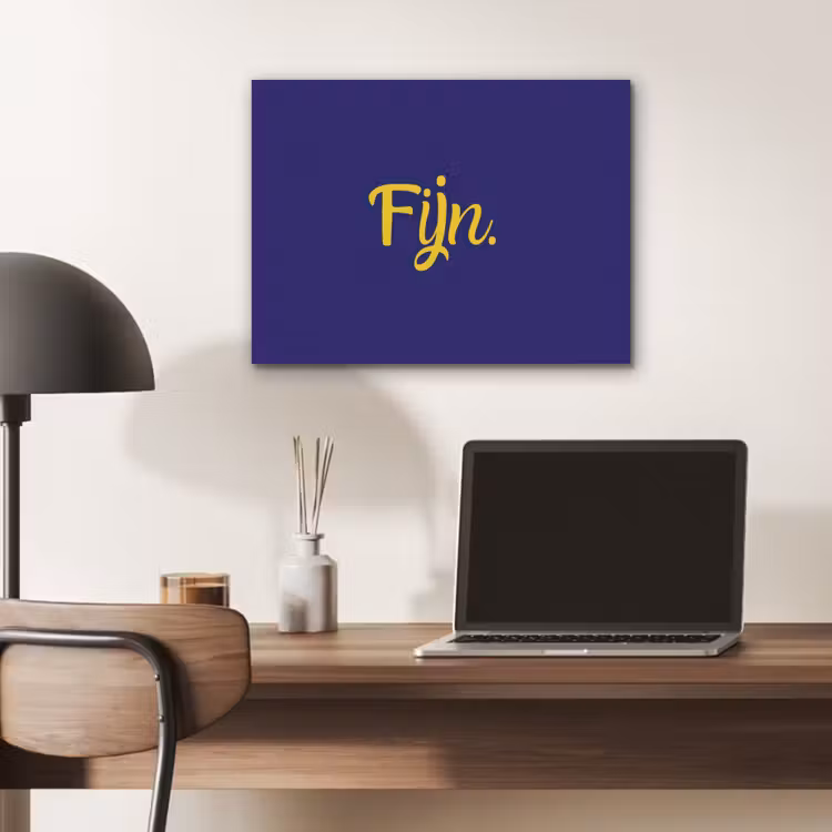 Blauw - Geel - Fijn PET vilt klein -sfeer5