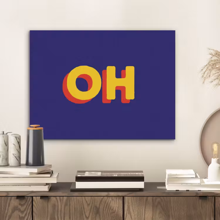 Blauw - Geel - OH - Schaduw PET vilt klein -sfeer1
