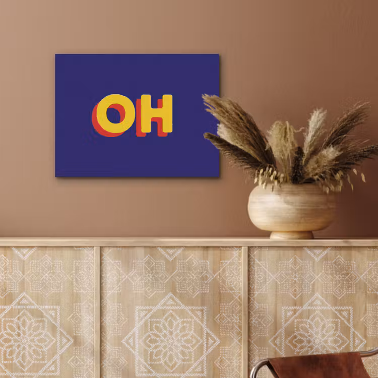 Blauw - Geel - OH - Schaduw PET vilt klein -sfeer4