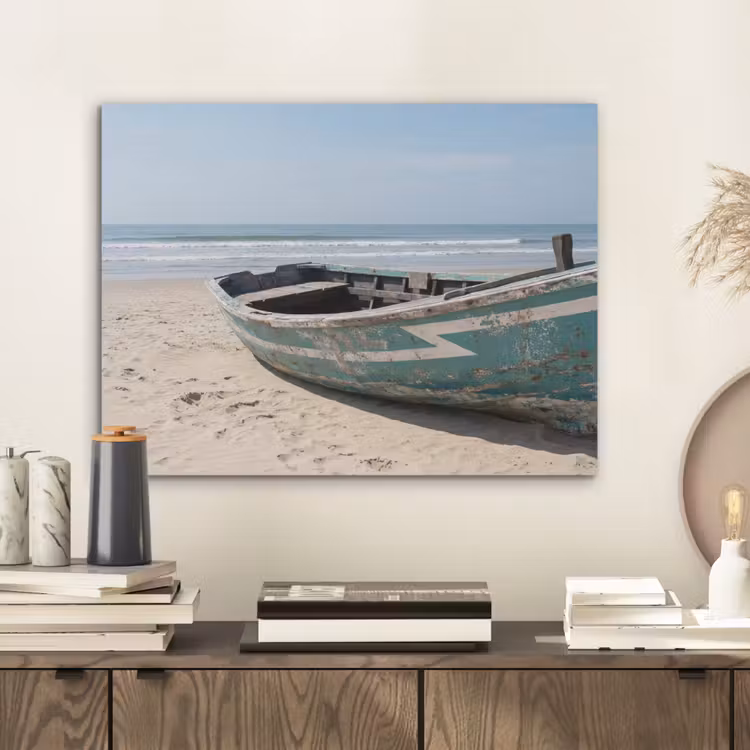 Boot - Zandstrand - Zee PET vilt klein -sfeer1