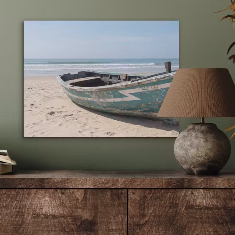 Boot - Zandstrand - Zee PET vilt klein -sfeer2
