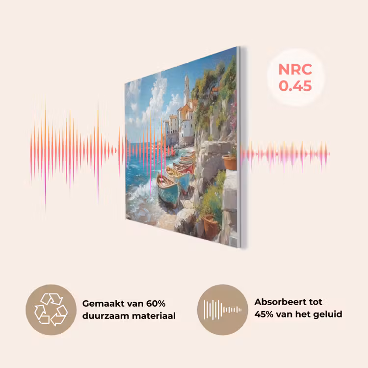 Boten - Rotsen - Zee - Zon PET vilt klein -USP_NL