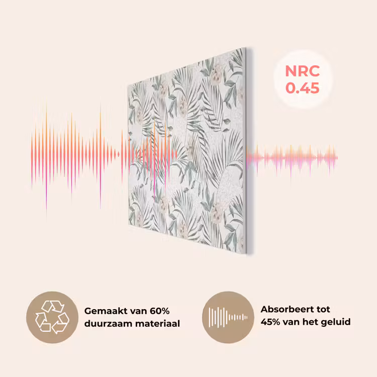 Bohemian - Bladeren - Bloemen - Tropisch PET vilt middel -USP_NL
