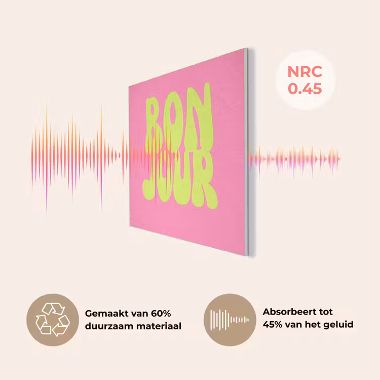Bonjour - Roze - Fel groen PET vilt klein -USP_NL