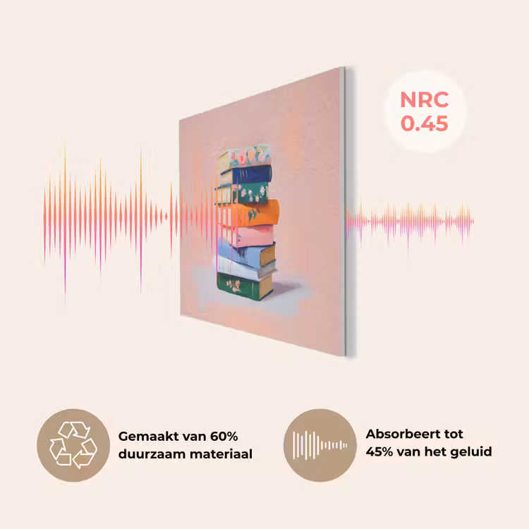 Boeken - Stapel - Kleurrijk PET vilt klein -USP_NL
