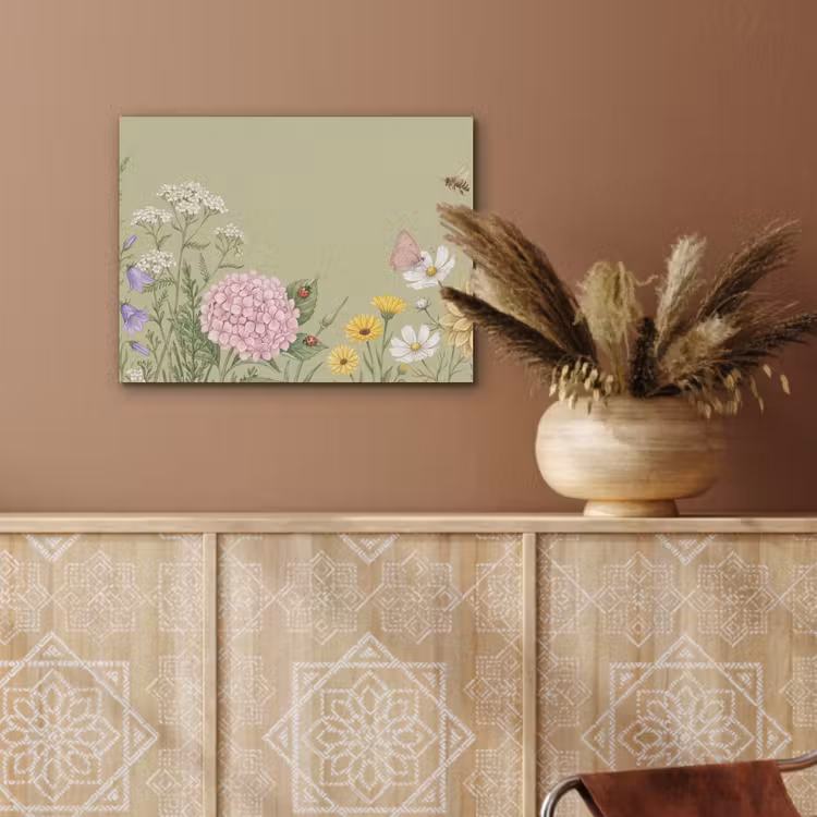 Botanisch - Bloemen - Kleurrijk PET vilt klein -sfeer4