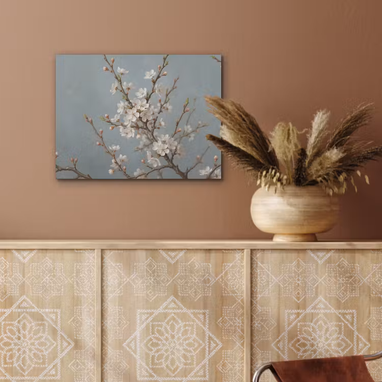 Botanisch - Stilleven - Blauw PET vilt klein -sfeer4