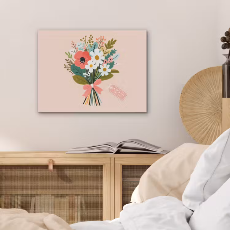 Boeket - Strikje - Kaartje - Quote PET vilt klein -sfeer3