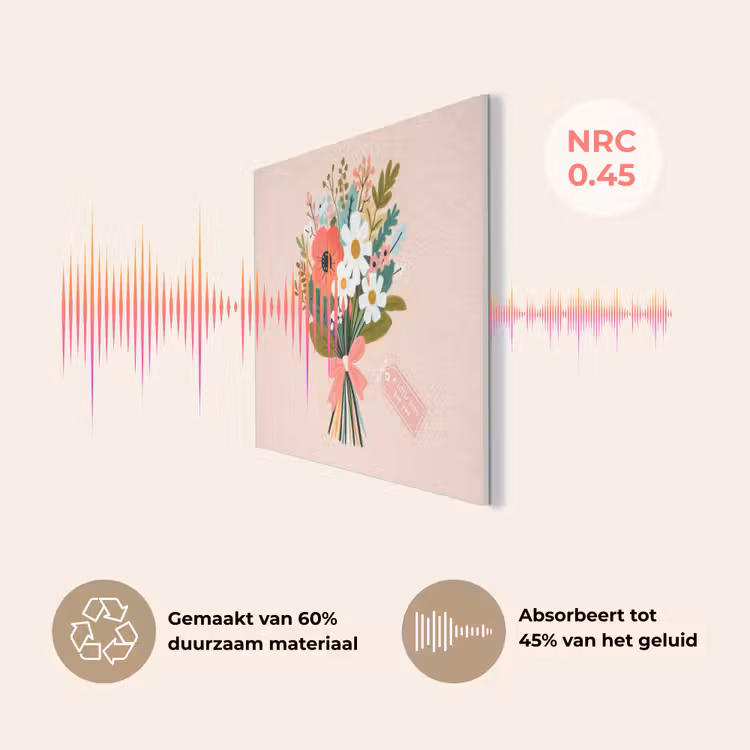 Boeket - Strikje - Kaartje - Quote PET vilt klein -USP_NL